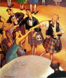 Set of four Ceilidh Scenes